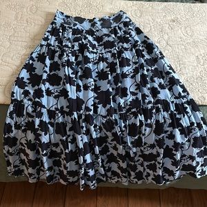 Anthropologie Floral Maxi Skirt